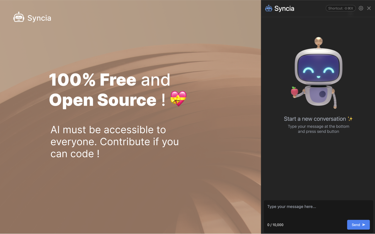 Syncia - Power of ChatGPT on any website chrome谷歌浏览器插件_扩展第4张截图