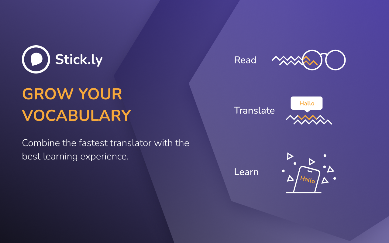 Stick.ly - translate & learn chrome谷歌浏览器插件_扩展第2张截图