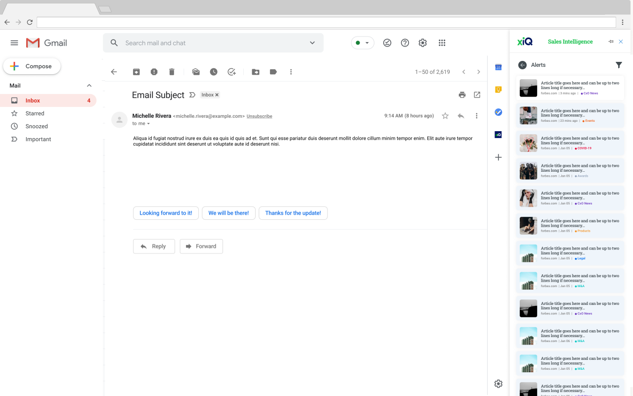 xiQ - Gmail Extension chrome谷歌浏览器插件_扩展第3张截图