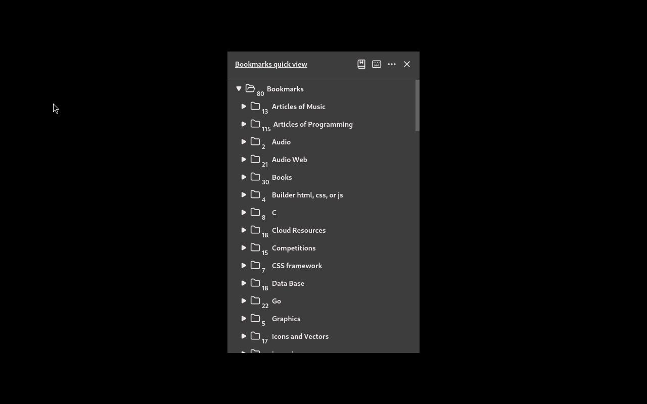 Bookmarks quick view chrome谷歌浏览器插件_扩展第4张截图