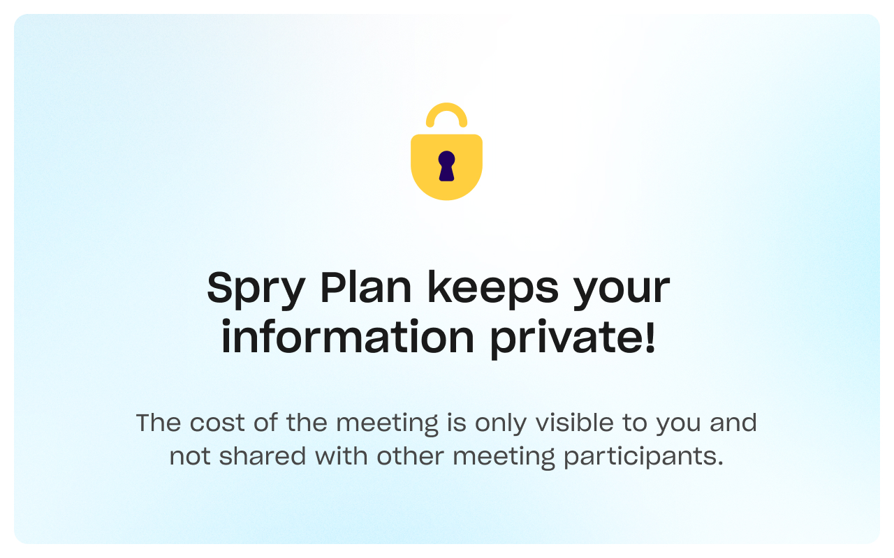 Spry Plan: Meeting Cost Calculator chrome谷歌浏览器插件_扩展第1张截图