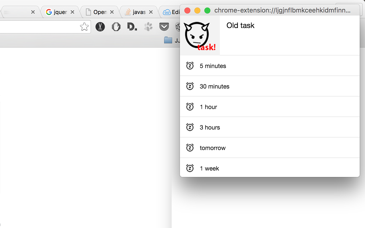 Easy light taskmanager reminder напоминалка chrome谷歌浏览器插件_扩展第1张截图