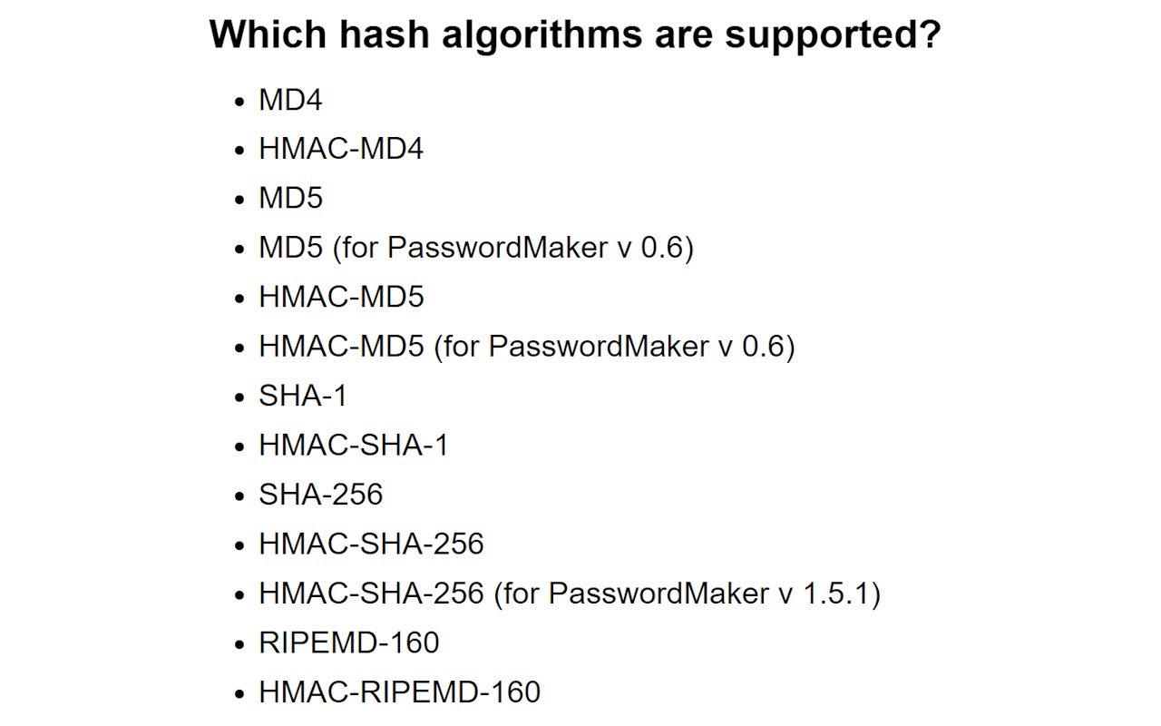 PasswordMaker Pro chrome谷歌浏览器插件_扩展第2张截图