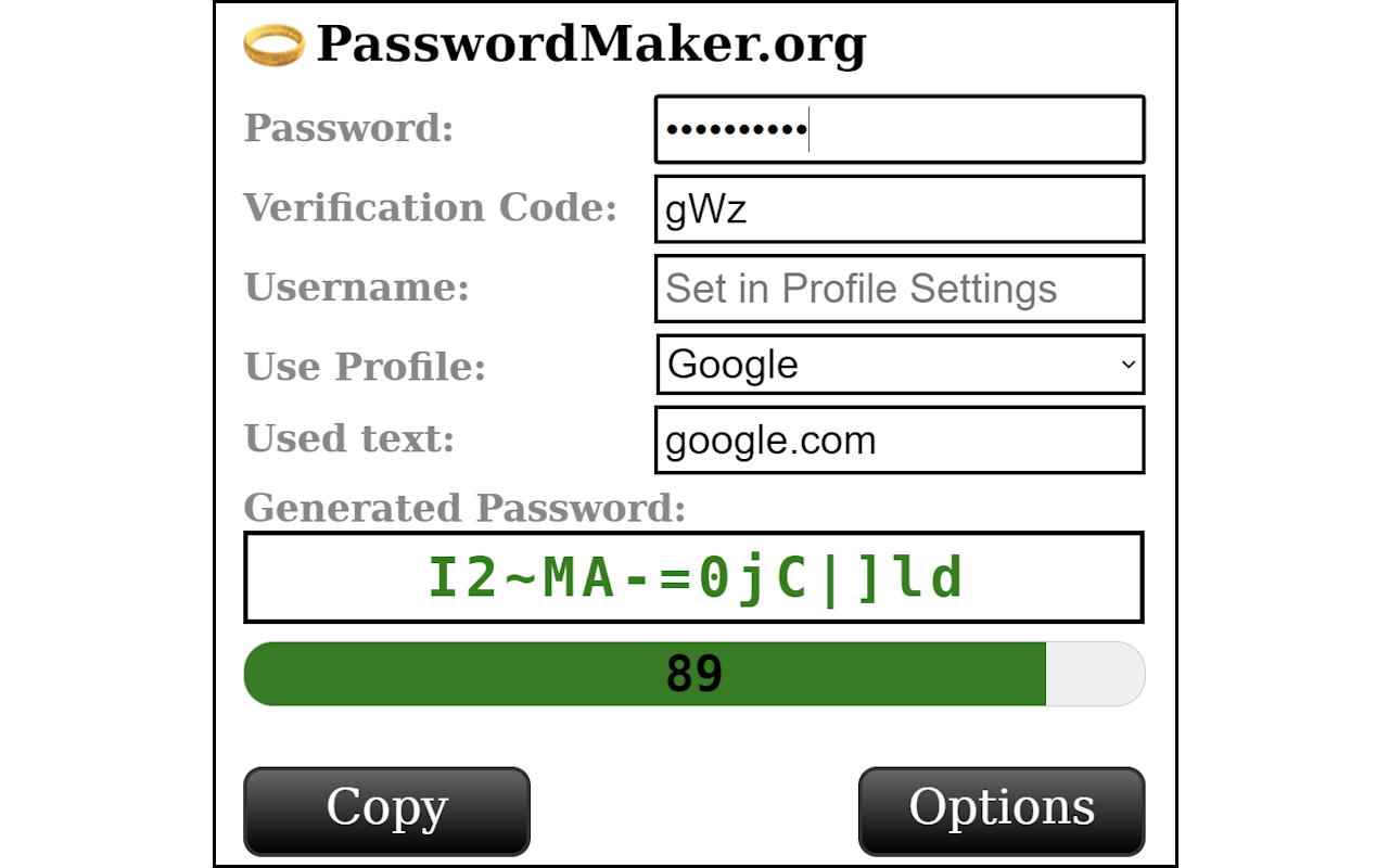PasswordMaker Pro chrome谷歌浏览器插件_扩展第3张截图