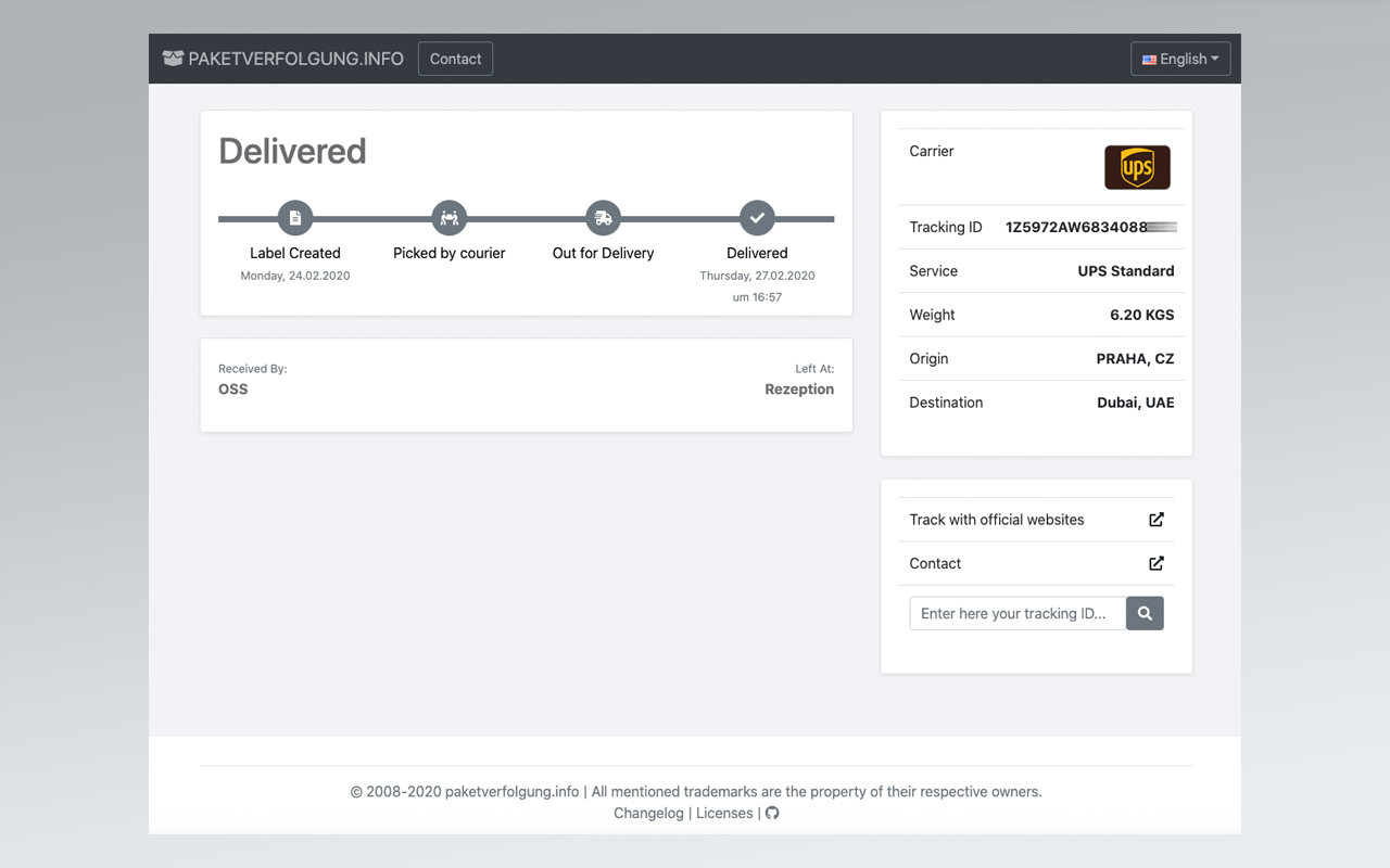 paketverfolgung.info chrome谷歌浏览器插件_扩展第1张截图