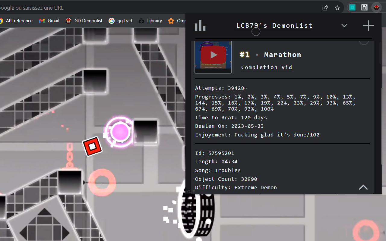 My DemonList chrome谷歌浏览器插件_扩展第1张截图