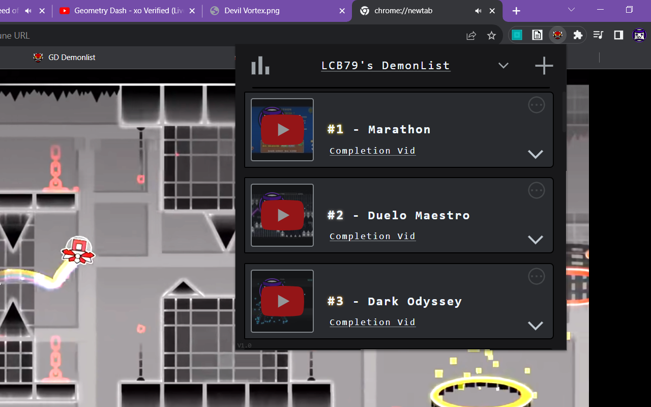 My DemonList chrome谷歌浏览器插件_扩展第3张截图