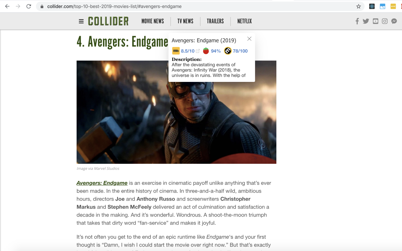 Movie Preview chrome谷歌浏览器插件_扩展第3张截图