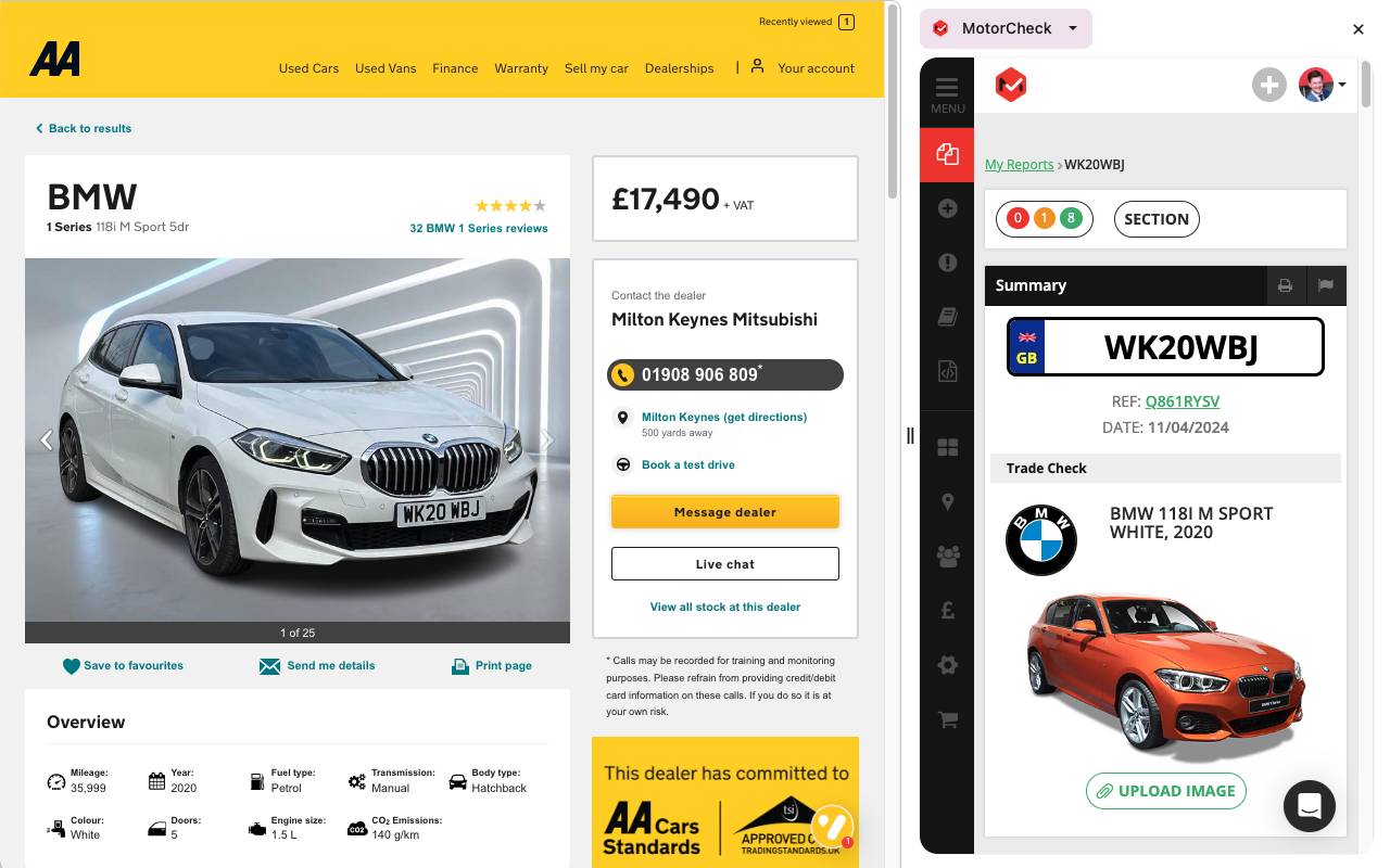 MotorCheck chrome谷歌浏览器插件_扩展第1张截图