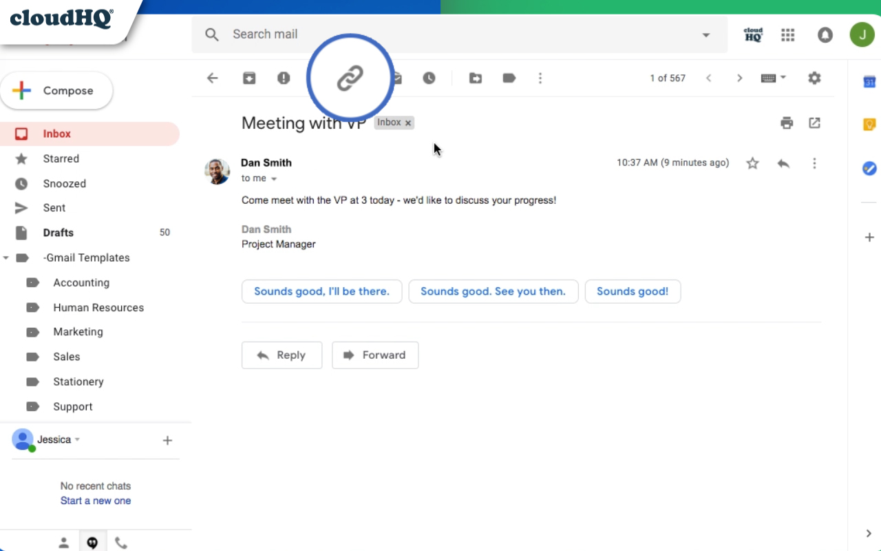 Share emails via secure URL link by cloudHQ chrome谷歌浏览器插件_扩展第4张截图