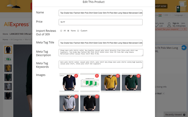 Magento 2 AliExpress Importer chrome谷歌浏览器插件_扩展第1张截图