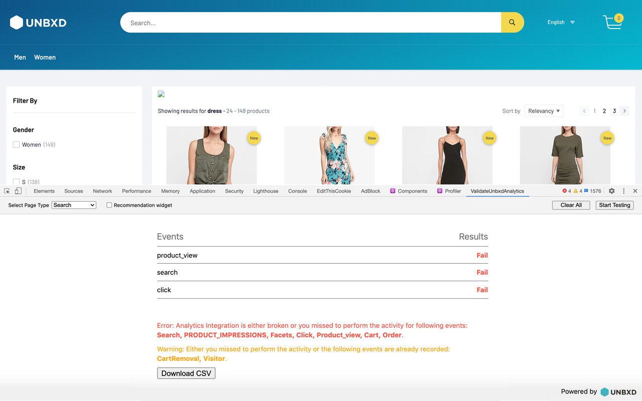 Unbxd Analytics Validator chrome谷歌浏览器插件_扩展第1张截图