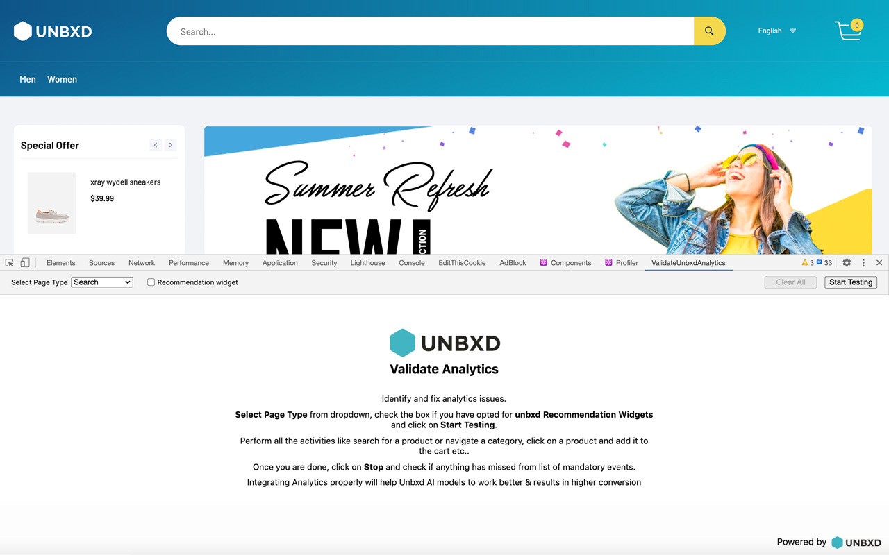 Unbxd Analytics Validator chrome谷歌浏览器插件_扩展第2张截图
