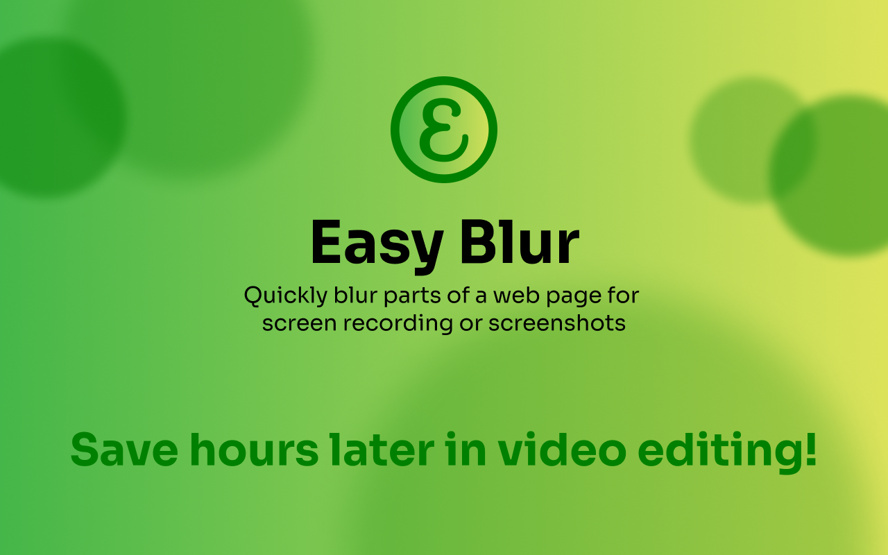 Easy Blur chrome谷歌浏览器插件_扩展第2张截图