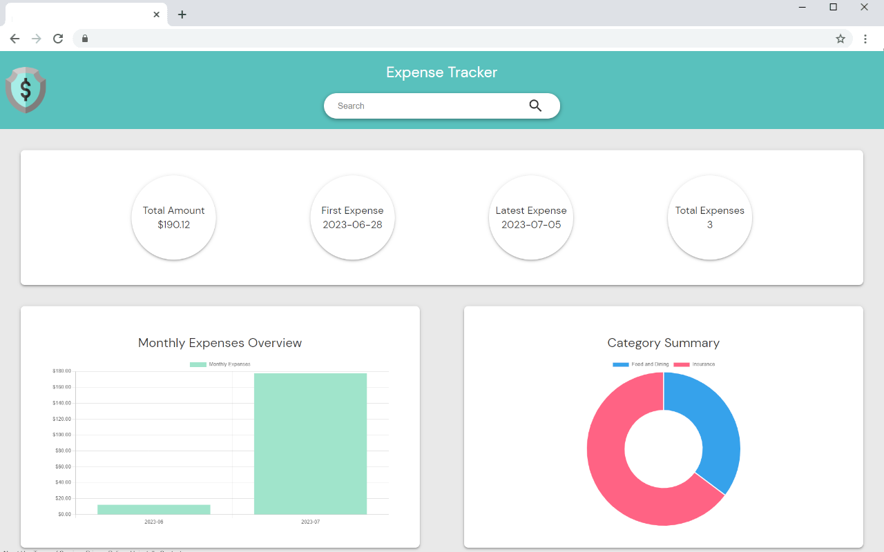 Expense Tracker Tab chrome谷歌浏览器插件_扩展第2张截图