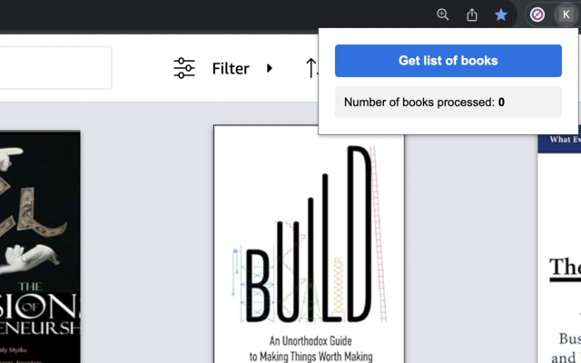 Amazon/Kindle Book List Downloader chrome谷歌浏览器插件_扩展第2张截图