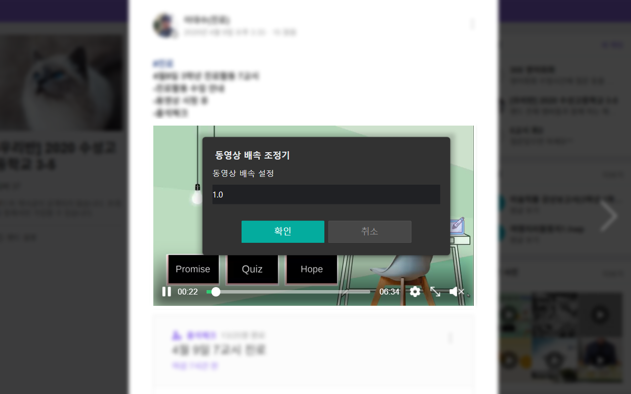 동영상 배속 재생기 chrome谷歌浏览器插件_扩展第1张截图