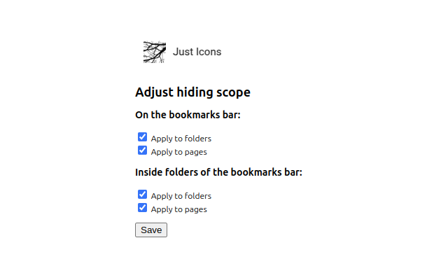 Just Icons chrome谷歌浏览器插件_扩展第2张截图