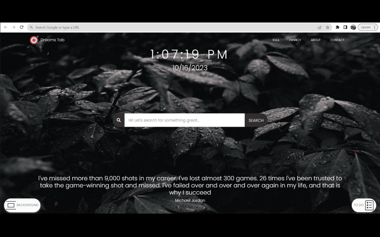 Dreams Tab chrome谷歌浏览器插件_扩展第1张截图