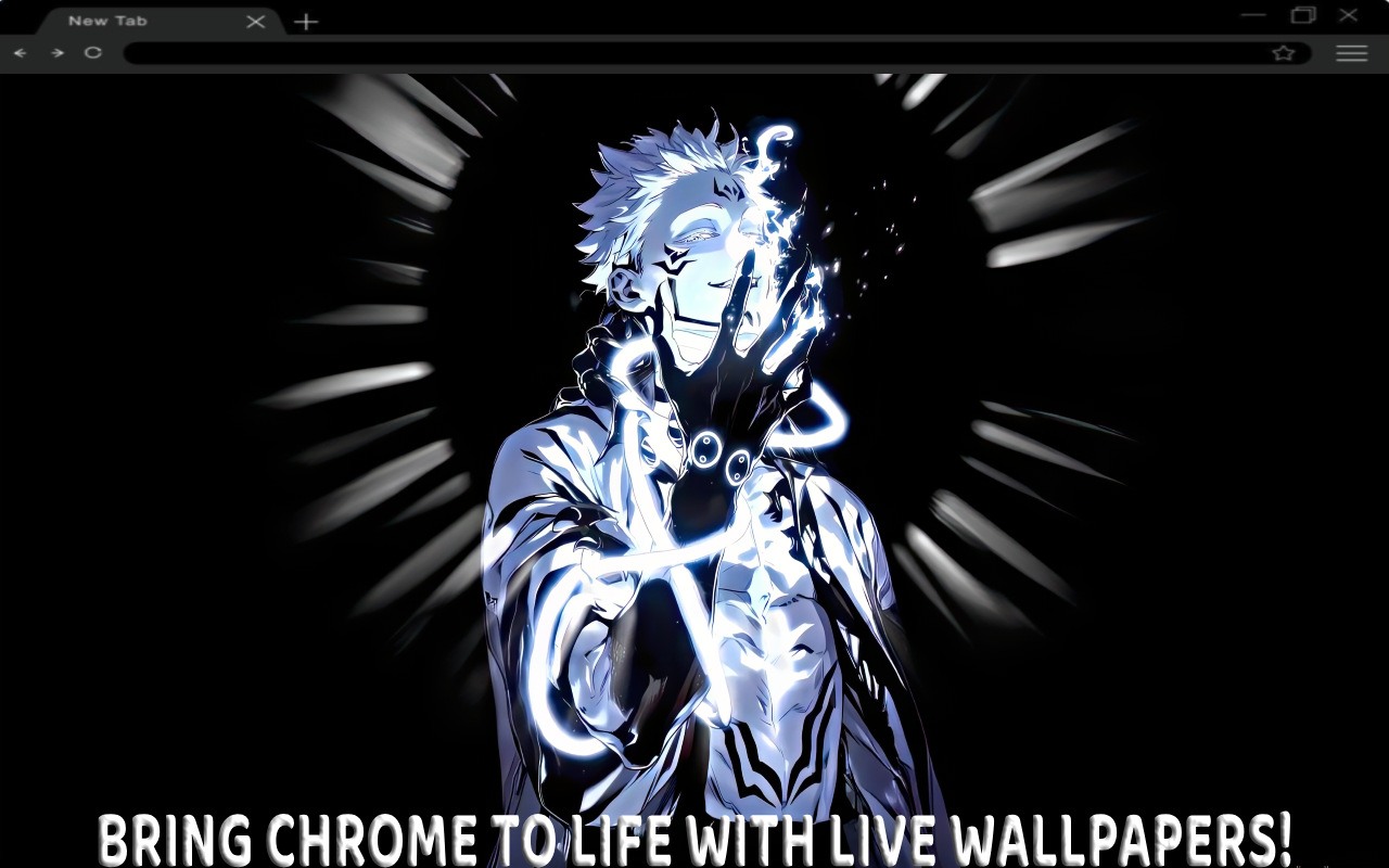 Jujutsu Kaisen Sukuna The White Curse King Live Wallpaper chrome谷歌浏览器插件_扩展第1张截图