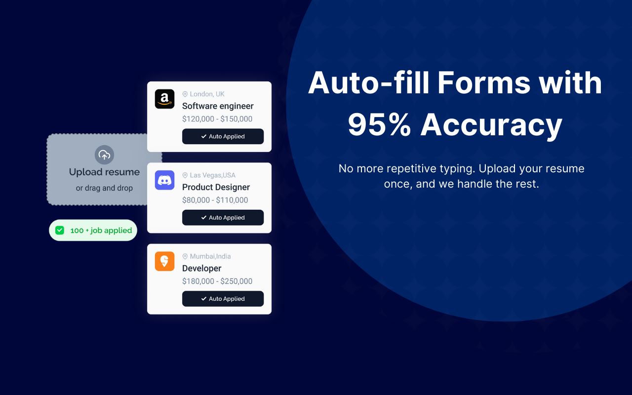 JobForm Automator: AI Auto Apply & Autofill Job Applications chrome谷歌浏览器插件_扩展第4张截图