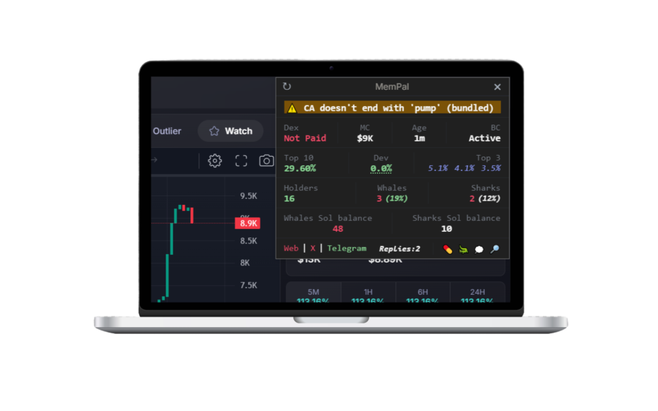 MemPal Memecoin Researcher chrome谷歌浏览器插件_扩展第1张截图