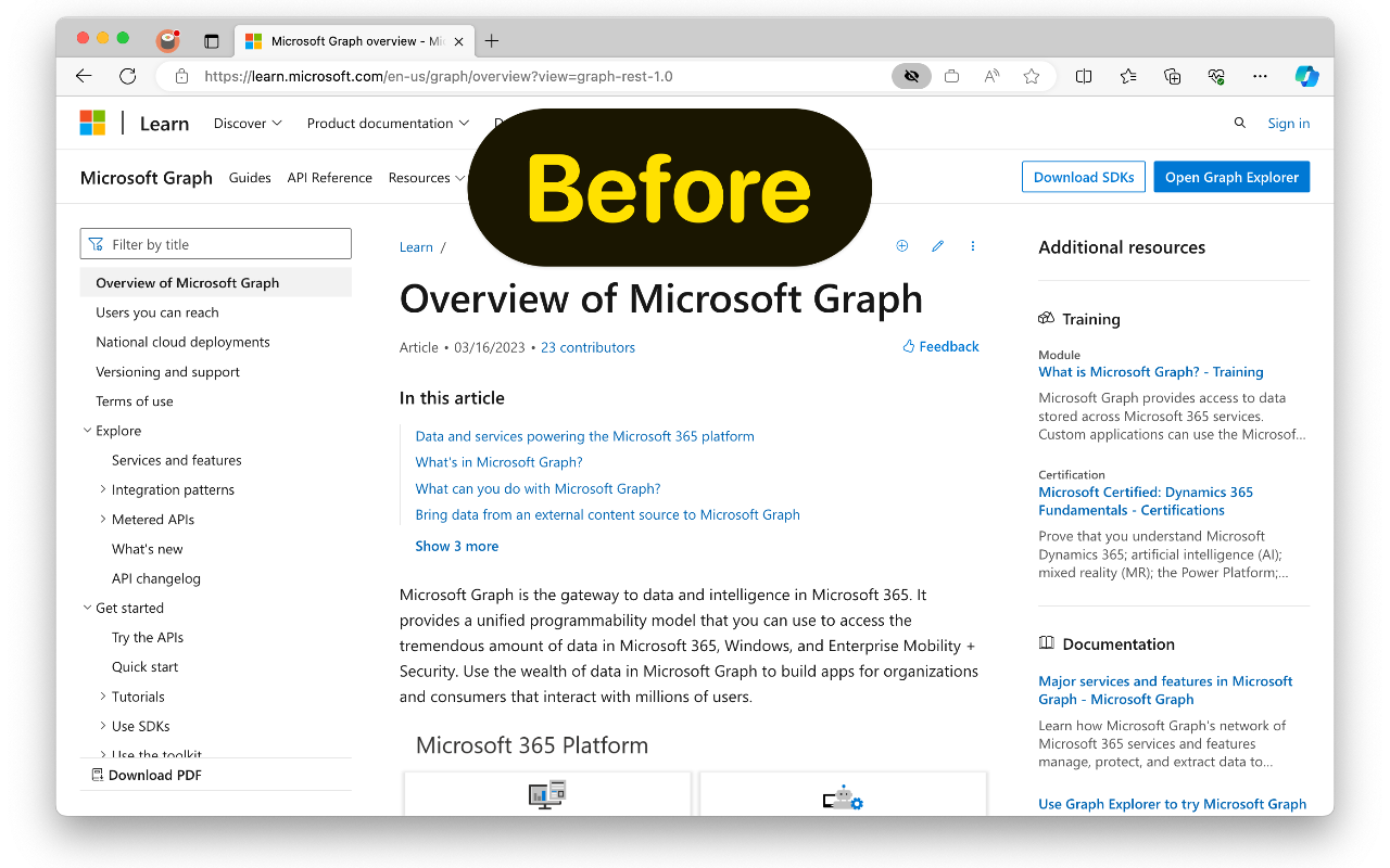 Refined Microsoft Learn chrome谷歌浏览器插件_扩展第1张截图