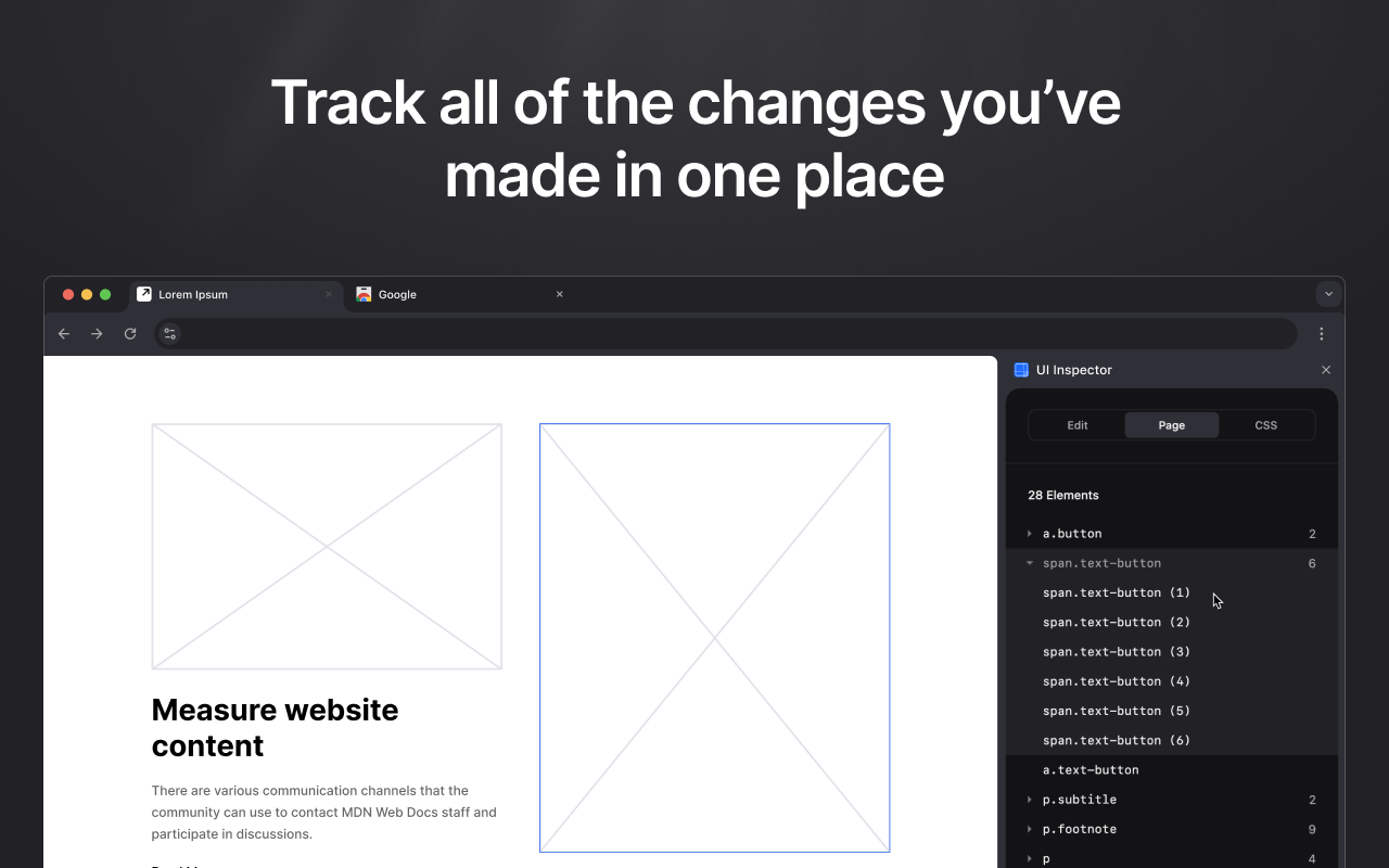 UI Inspector - Visual CSS Editor chrome谷歌浏览器插件_扩展第1张截图