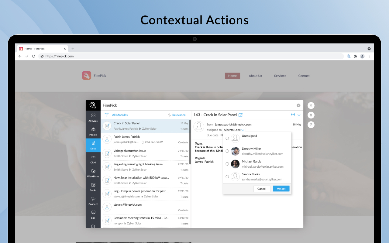 Zia Search from Zoho chrome谷歌浏览器插件_扩展第4张截图