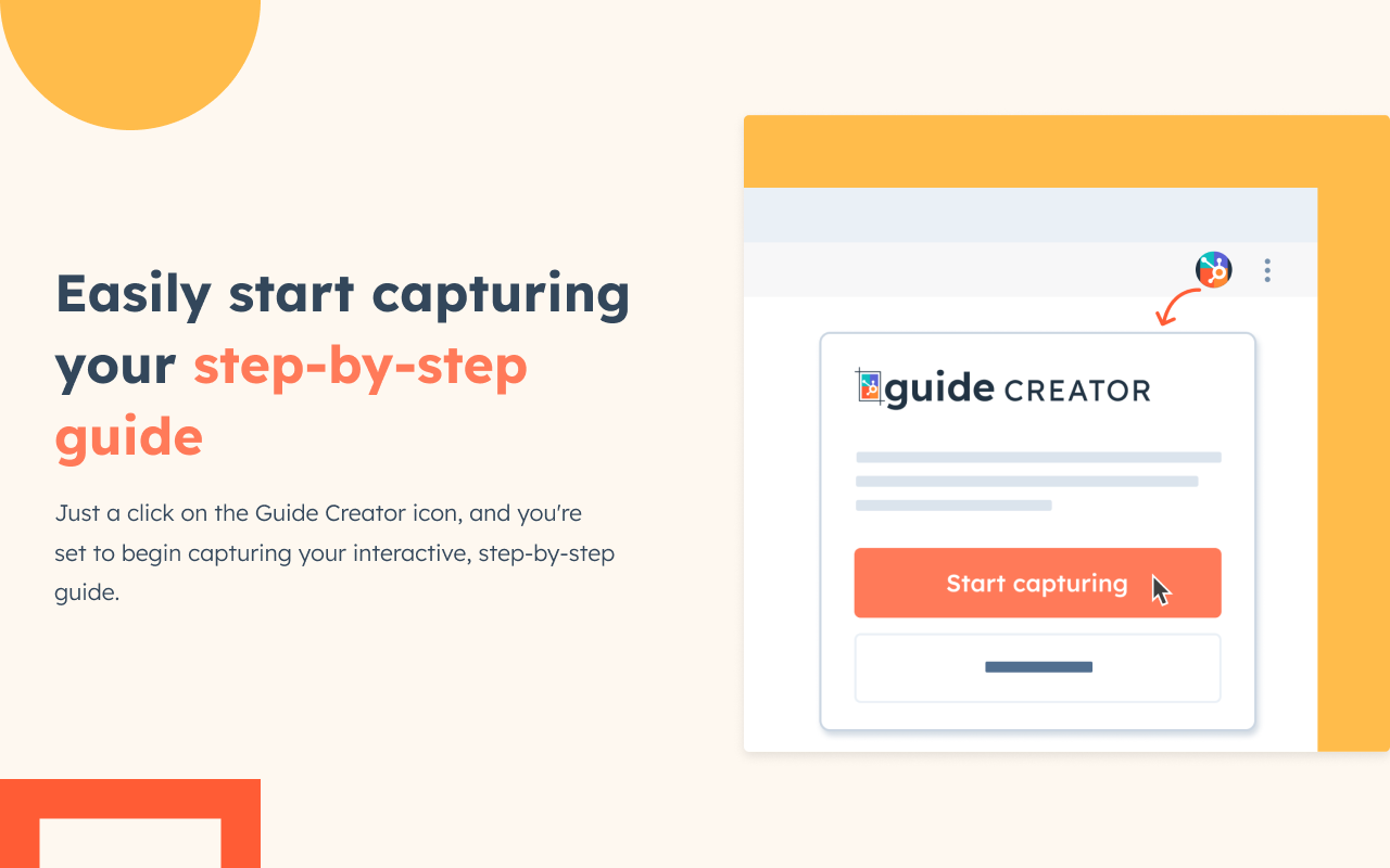 Guide Creator by HubSpot chrome谷歌浏览器插件_扩展第1张截图