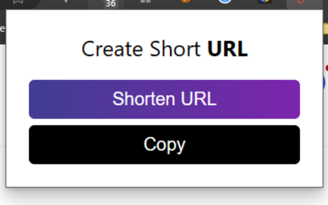 Create Short URL chrome谷歌浏览器插件_扩展第1张截图