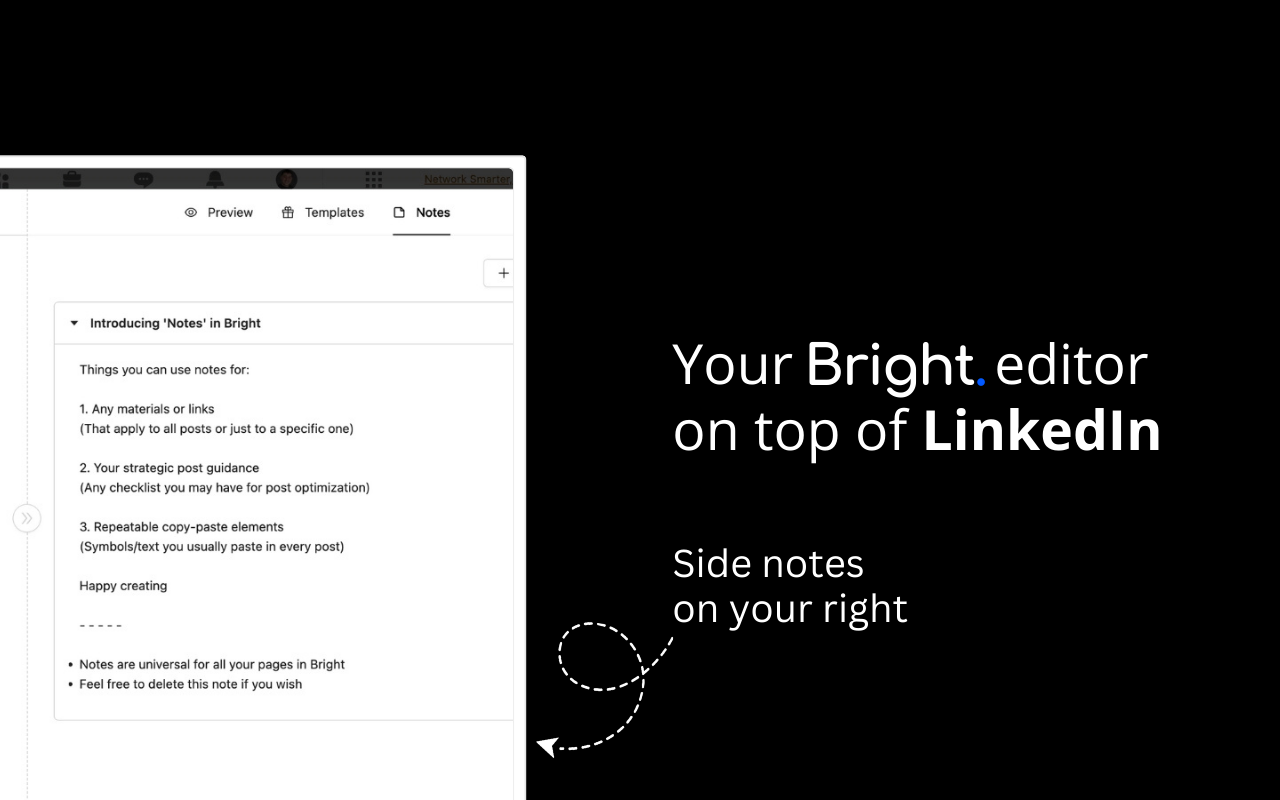 Bright | Content Studio for LinkedIn chrome谷歌浏览器插件_扩展第4张截图