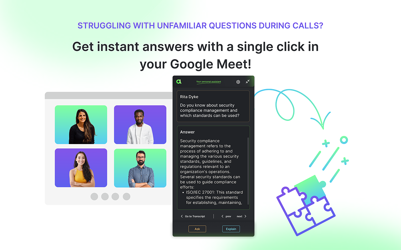 ChatGPT助手 for Google Meet chrome谷歌浏览器插件_扩展第4张截图
