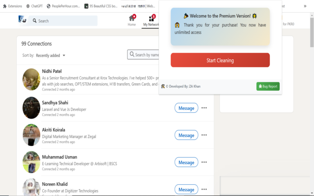 Linkedin Connection Cleaner 2025 chrome谷歌浏览器插件_扩展第2张截图