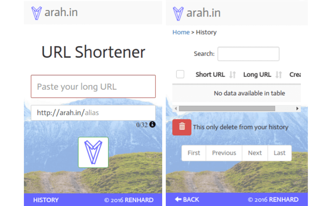 arah.in URL Shortener chrome谷歌浏览器插件_扩展第2张截图