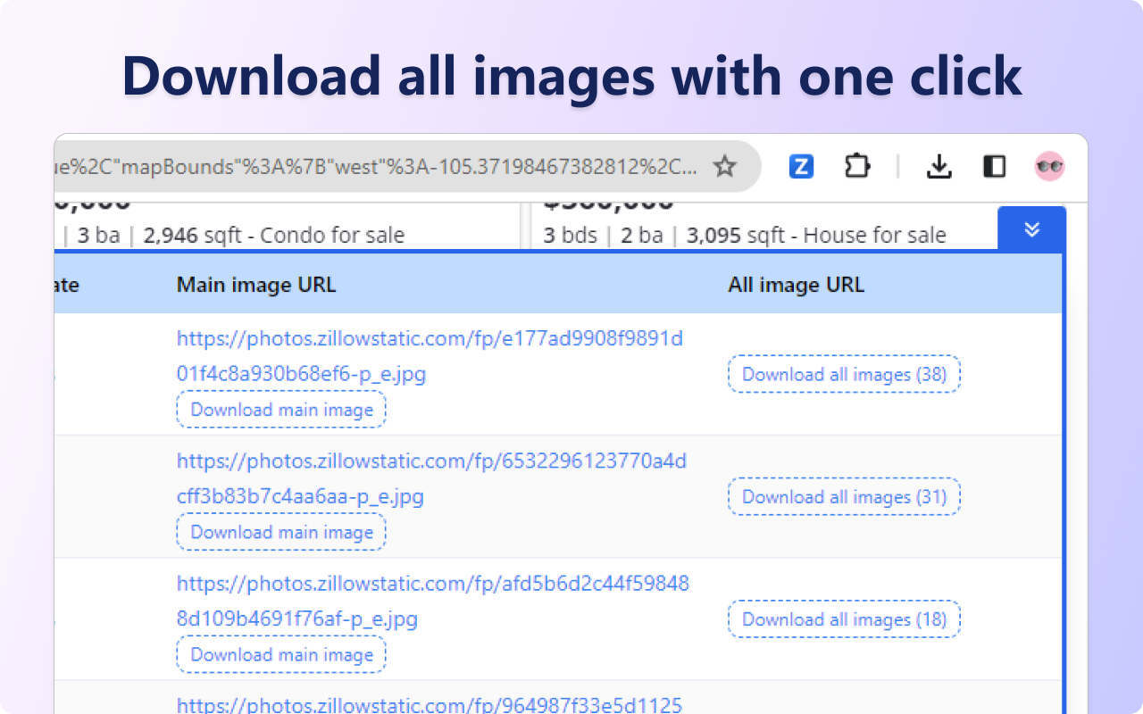 Zillow Data Extractor - Zillow Data Scraper chrome谷歌浏览器插件_扩展第1张截图