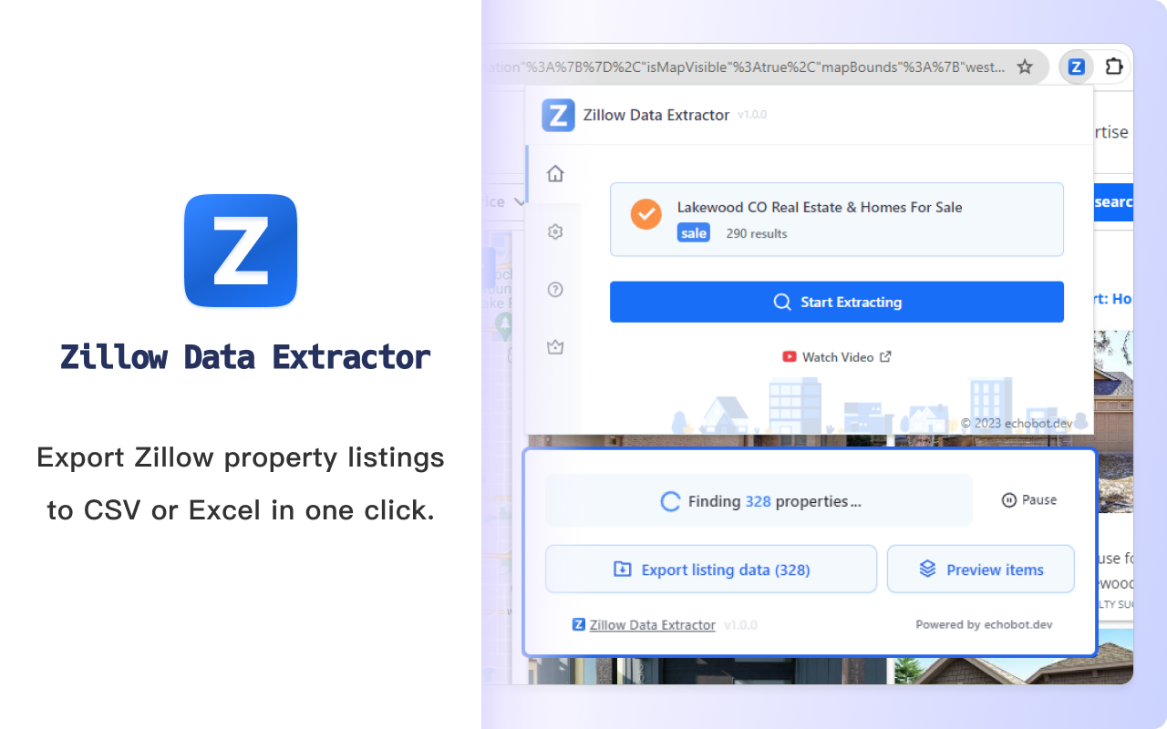 Zillow Data Extractor - Zillow Data Scraper chrome谷歌浏览器插件_扩展第4张截图
