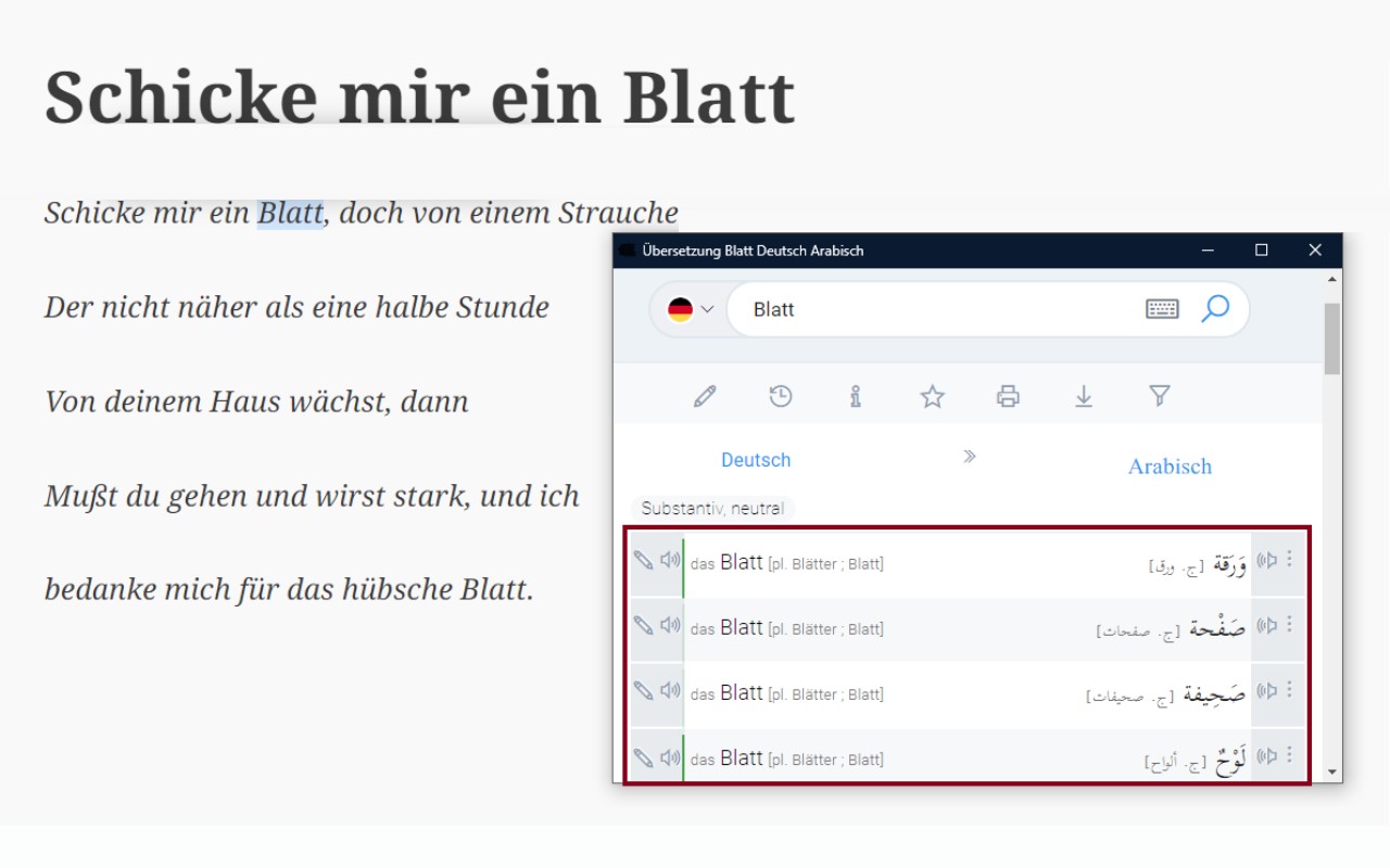 Arabdict chrome谷歌浏览器插件_扩展第1张截图