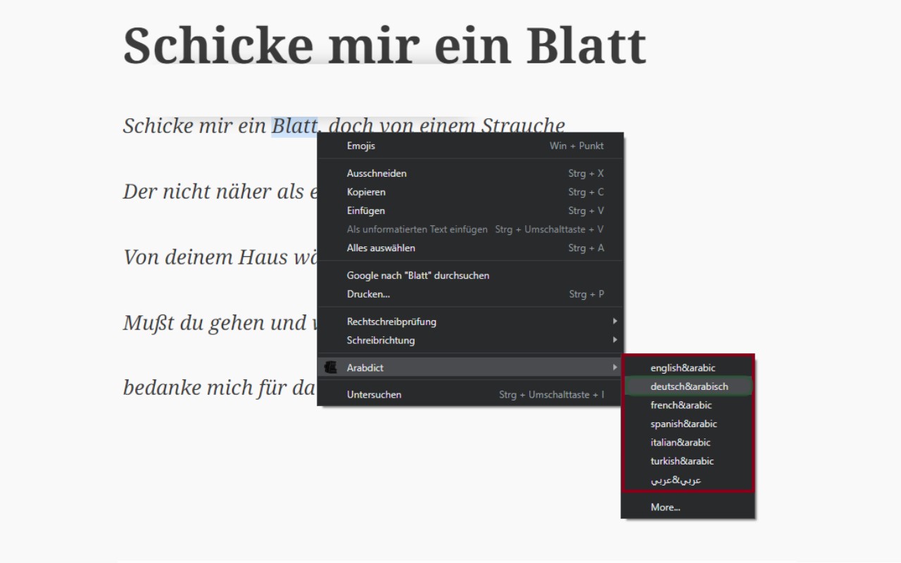 Arabdict chrome谷歌浏览器插件_扩展第4张截图