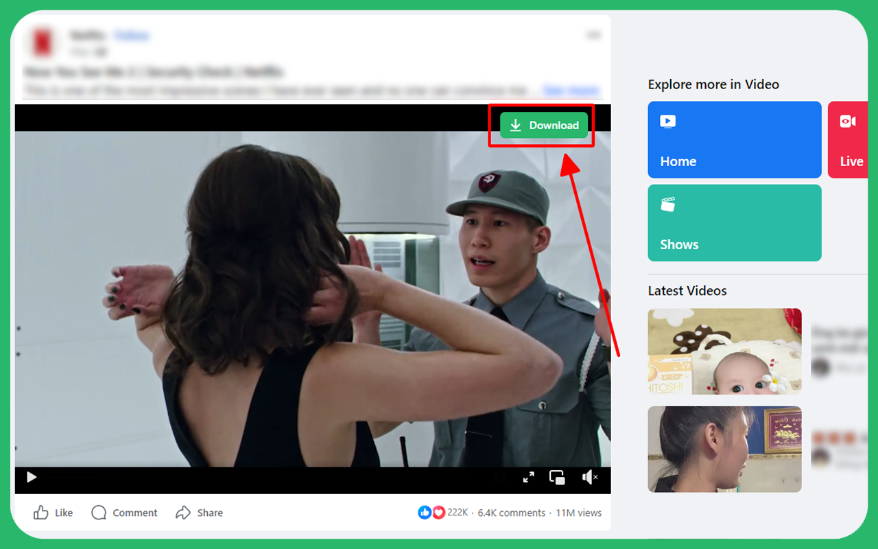 FDownload - F.B Video Downloader chrome谷歌浏览器插件_扩展第1张截图