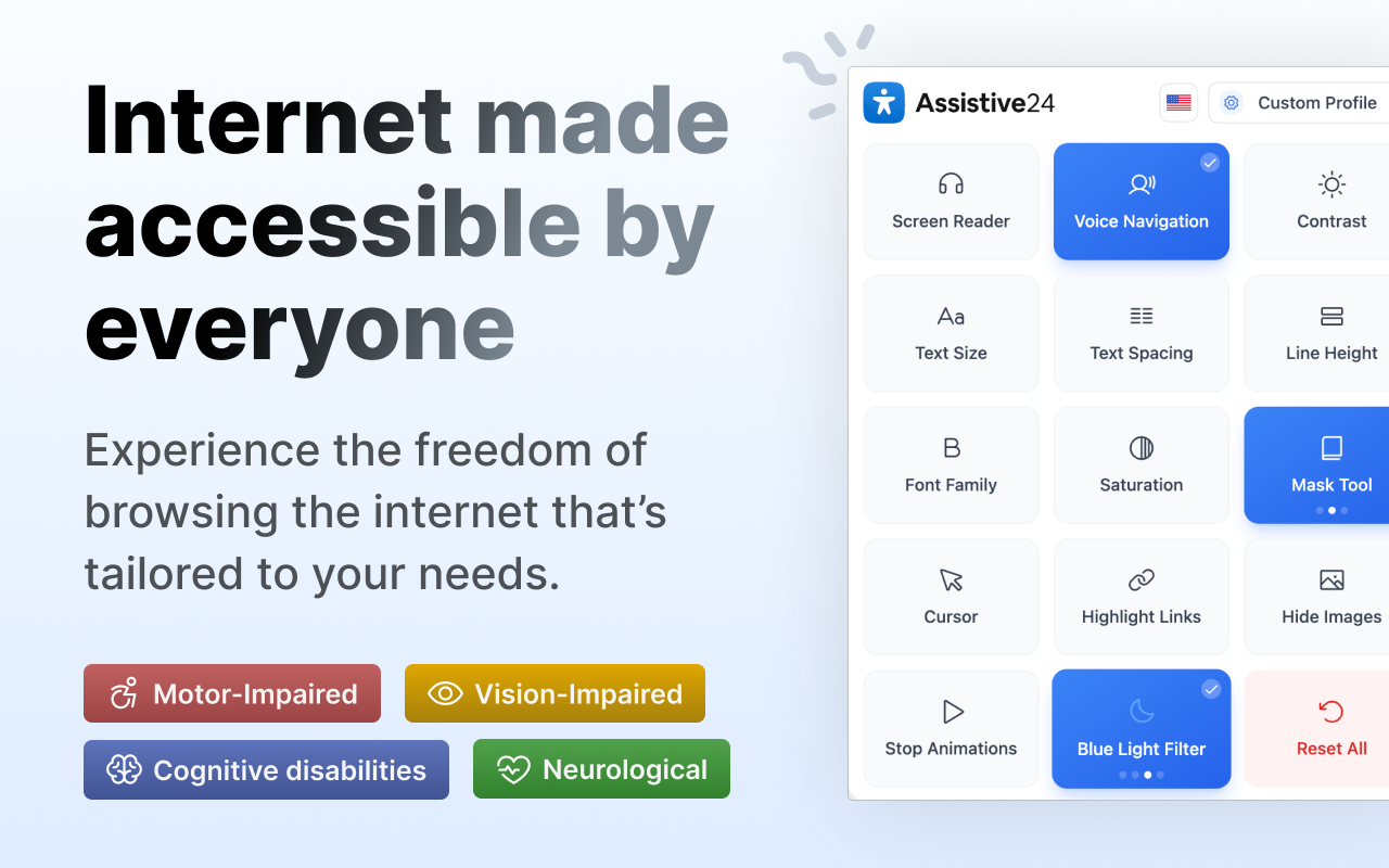 Assistive24 - Assistive Technology for Everyone chrome谷歌浏览器插件_扩展第1张截图
