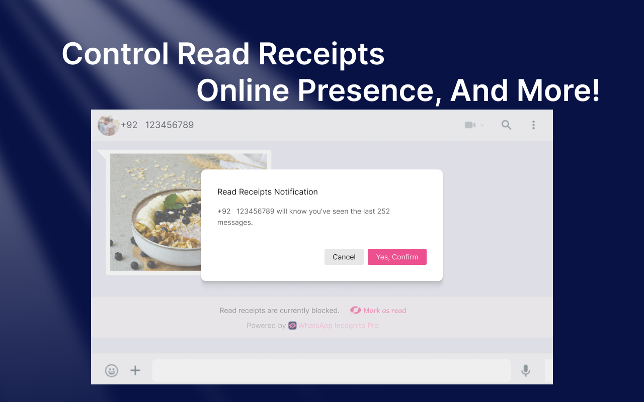 WA Incognito - 隐藏已读回执和保存WhatsApp状态 | WASBB.COM chrome谷歌浏览器插件_扩展第2张截图