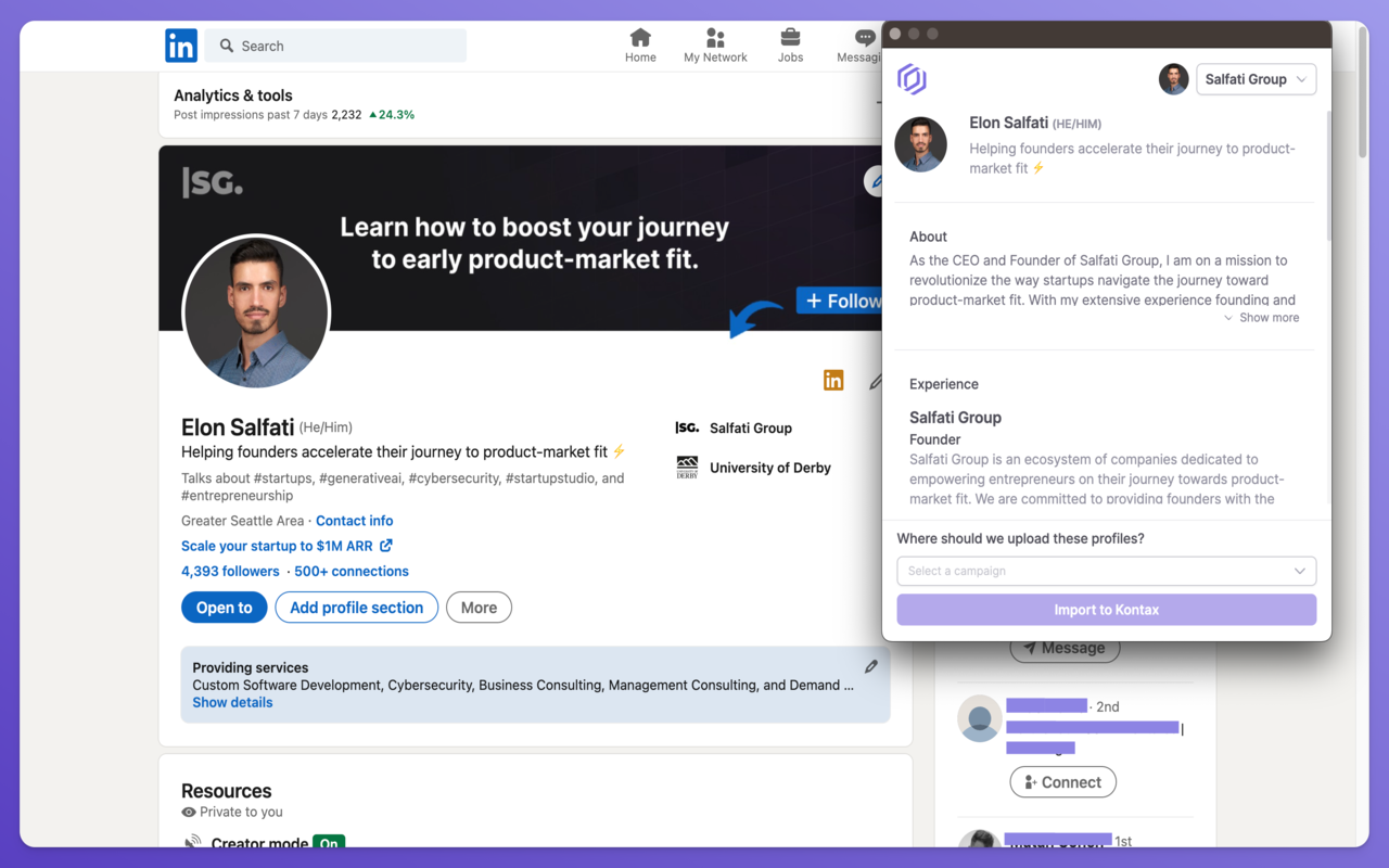 Kontax chrome谷歌浏览器插件_扩展第1张截图