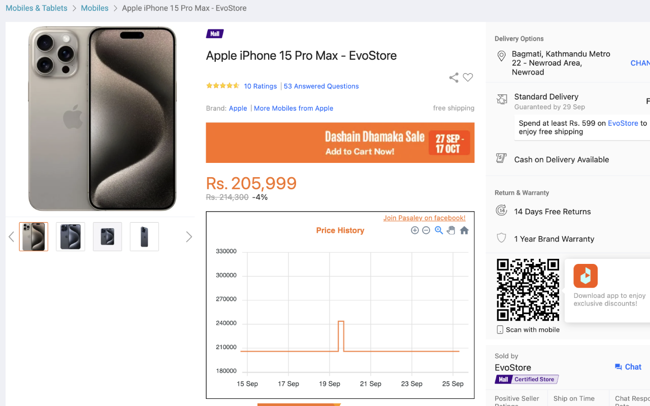 Pasaley | Daraz Price Tracker chrome谷歌浏览器插件_扩展第3张截图