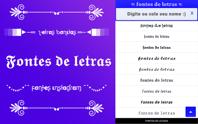 Fontes de letras ➜ #𝟙 ⚡(☉̃ₒ☉) ⭐ 𝓞𝓷𝓵𝓲𝓷𝓮 chrome谷歌浏览器插件_扩展第1张截图