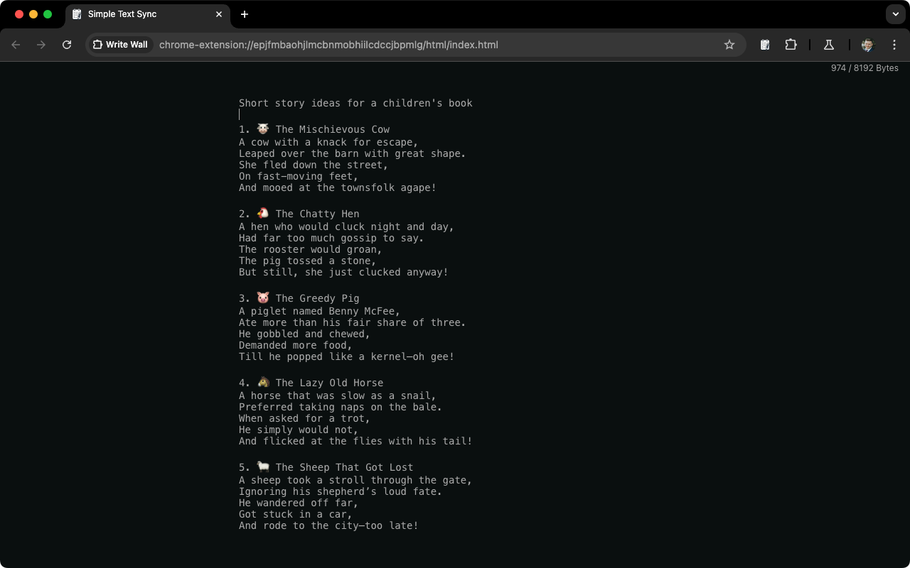 Write Wall chrome谷歌浏览器插件_扩展第4张截图