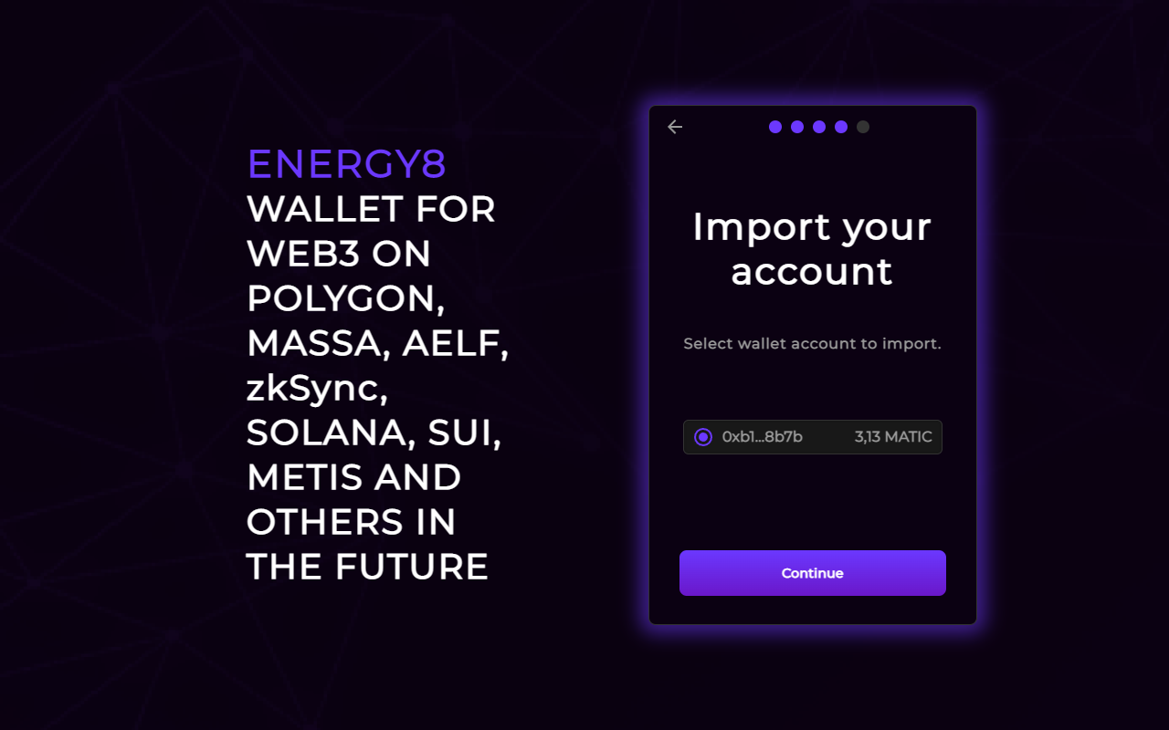 Energy8 Wallet chrome谷歌浏览器插件_扩展第2张截图