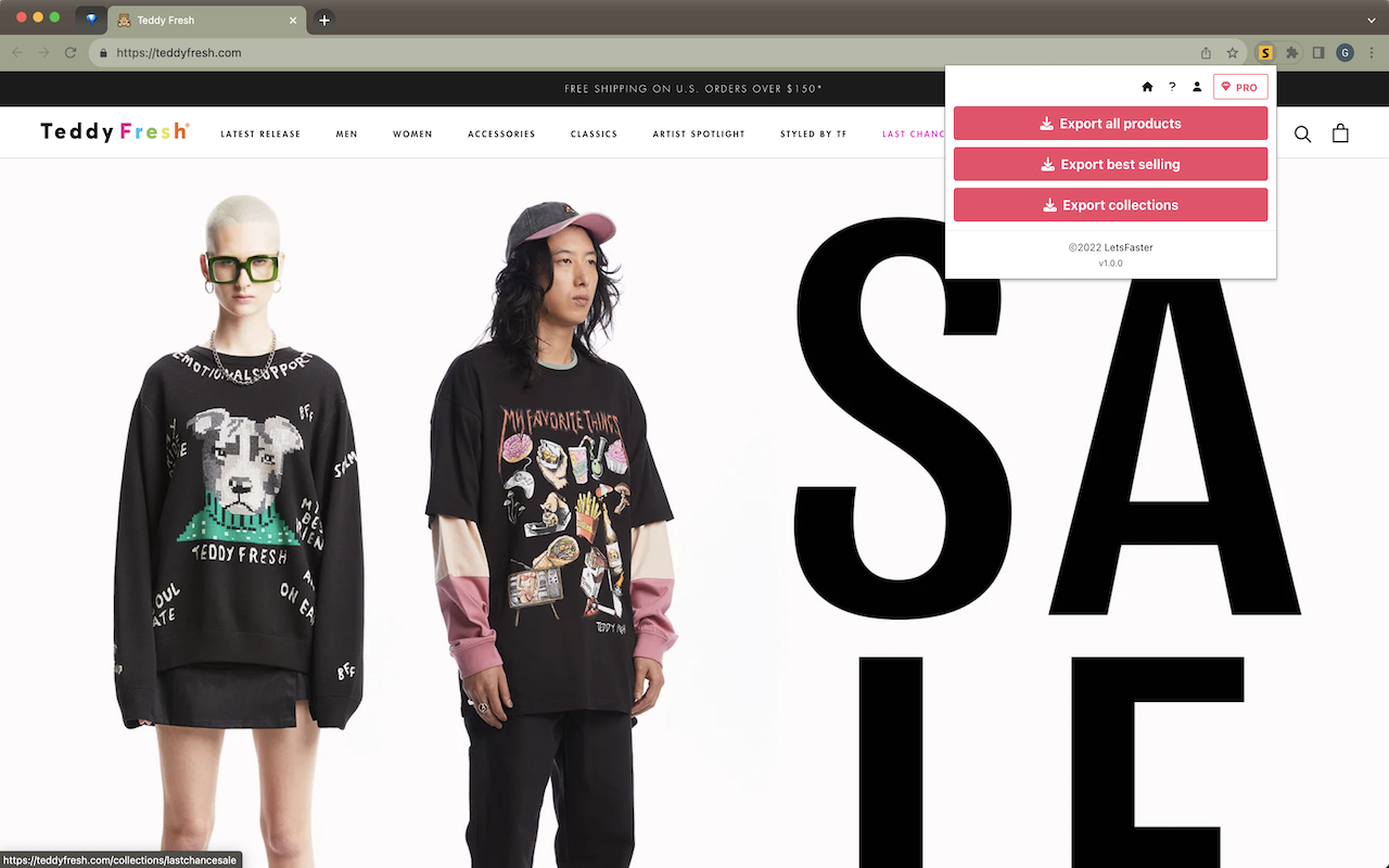 Shopify Exporter chrome谷歌浏览器插件_扩展第1张截图
