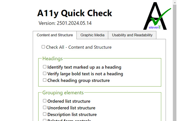 A11y quick check chrome谷歌浏览器插件_扩展第1张截图