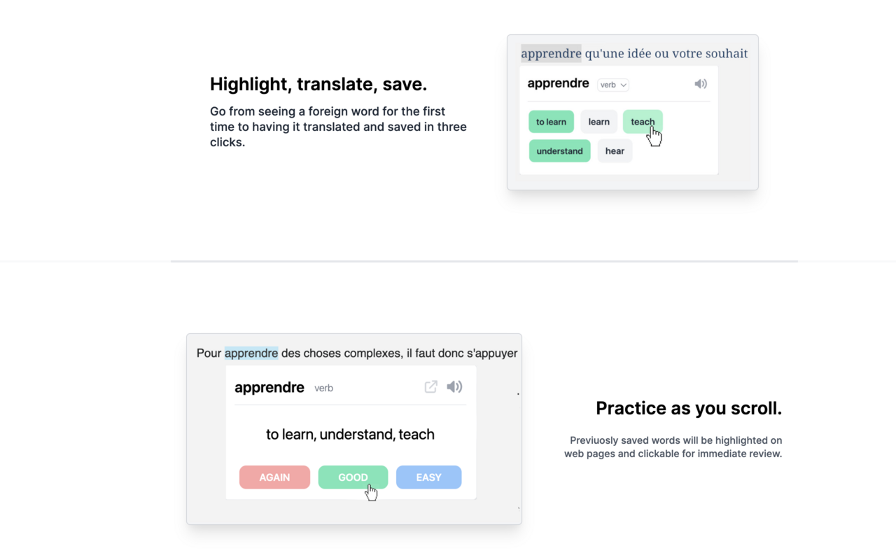 Masterlingo - Learn languages as you scroll chrome谷歌浏览器插件_扩展第4张截图